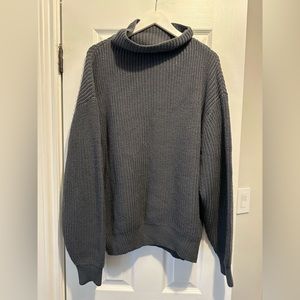 Wilfred Charcoal Cowl Neck Sweater